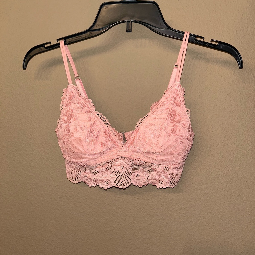 Abercrombie & Fitch Pink Lace Bralette